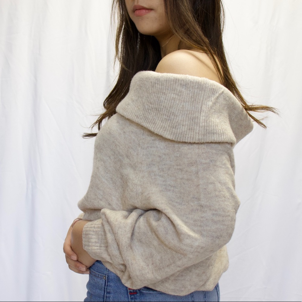 Off the shoulder sweater